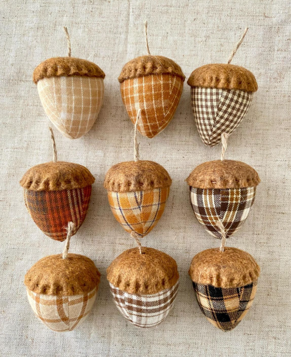 Soft Fabric Acorn Craft