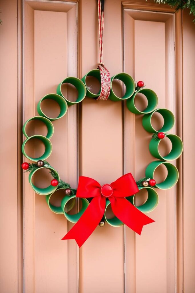 Toilet Paper Roll Wreath