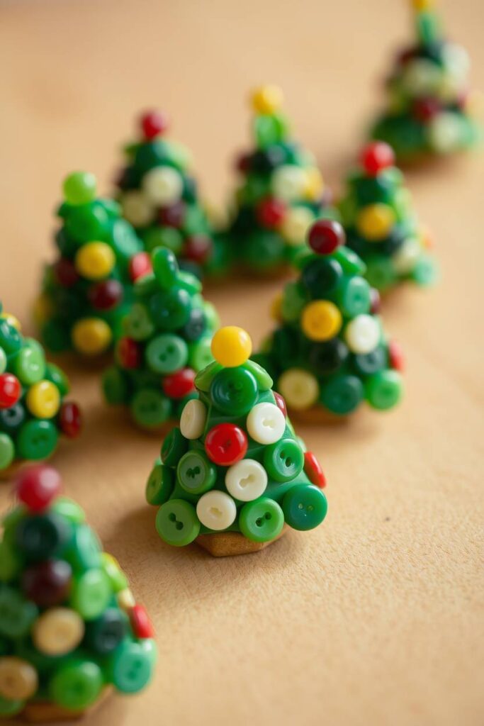 Button Christmas Tree Art