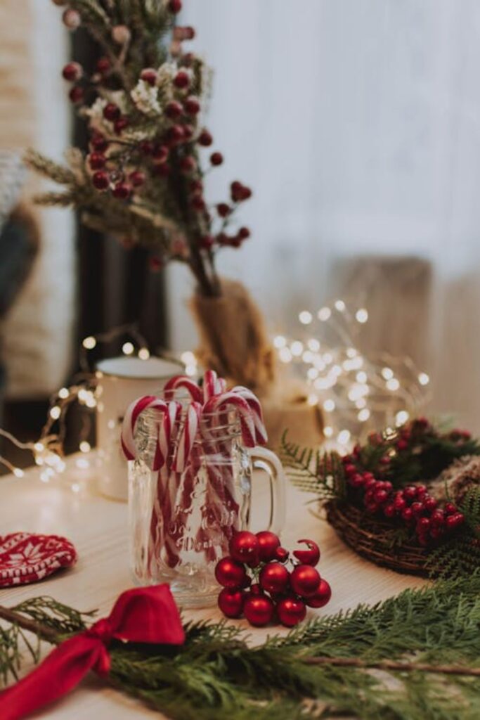 Classic Red and Green Tablescape