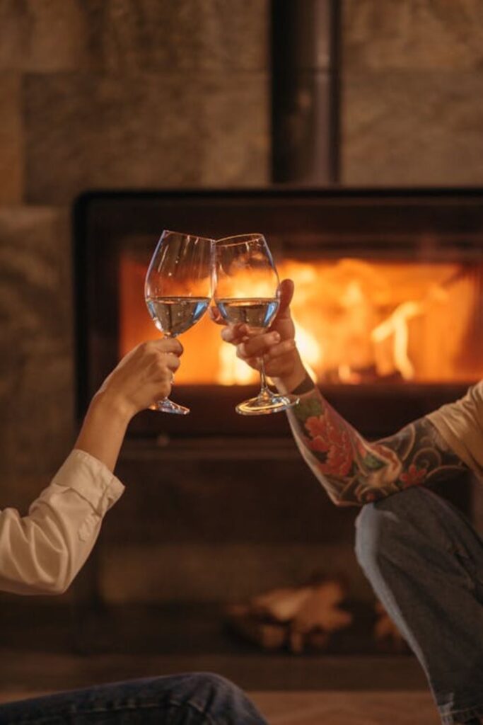 Cozy Fireplace Background