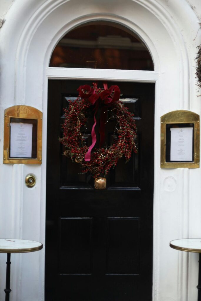 Festive Wreaths on Gates