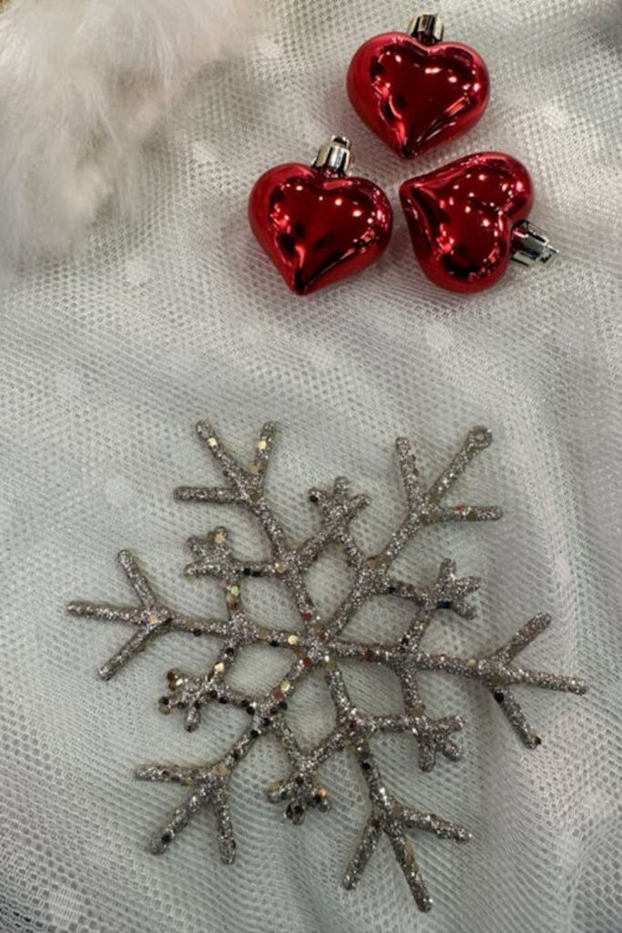 Glittery Snowflake Backdrop