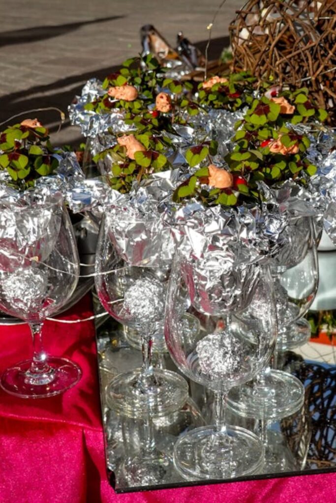 Glittery Table Centerpieces