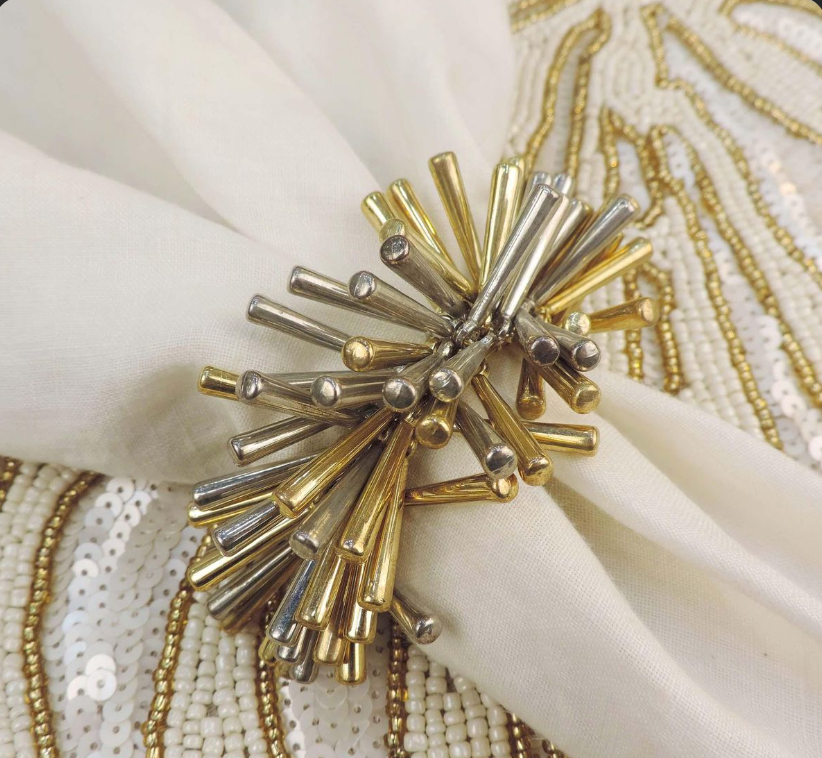 Gold and Silver Napkin Rings