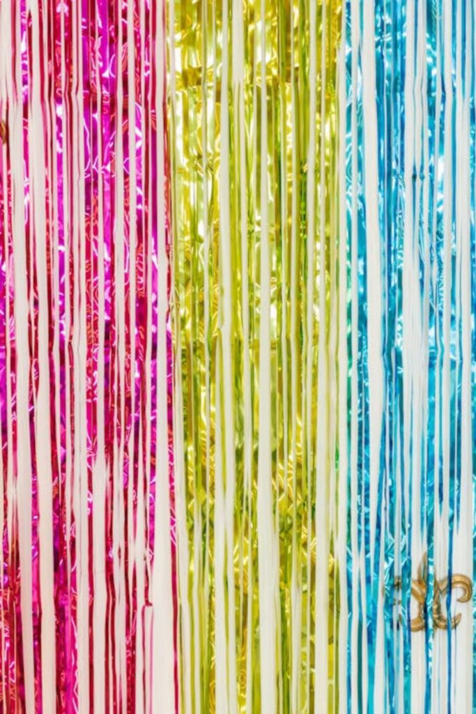 Metallic Streamer Wall