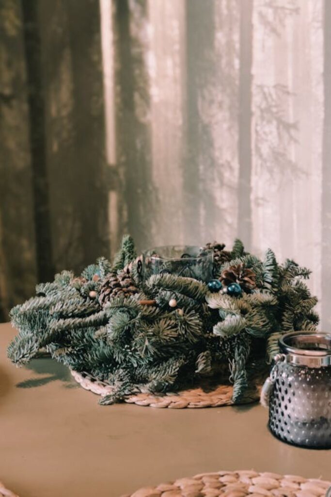 Nature-Inspired Evergreen Table