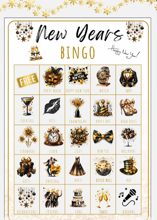 New Year Bingo