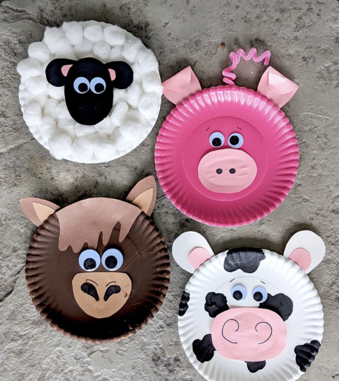 Paper Plate Animals