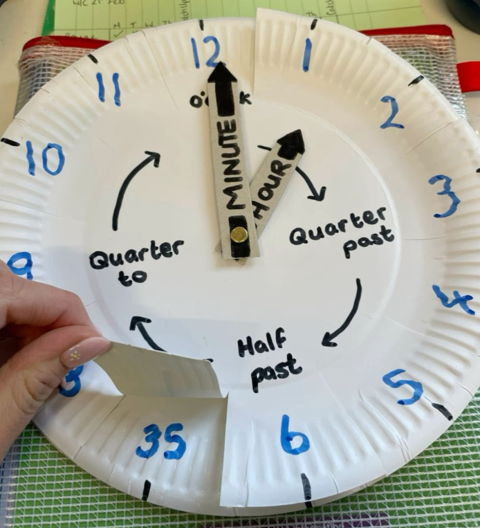 Paper Plate Clocks