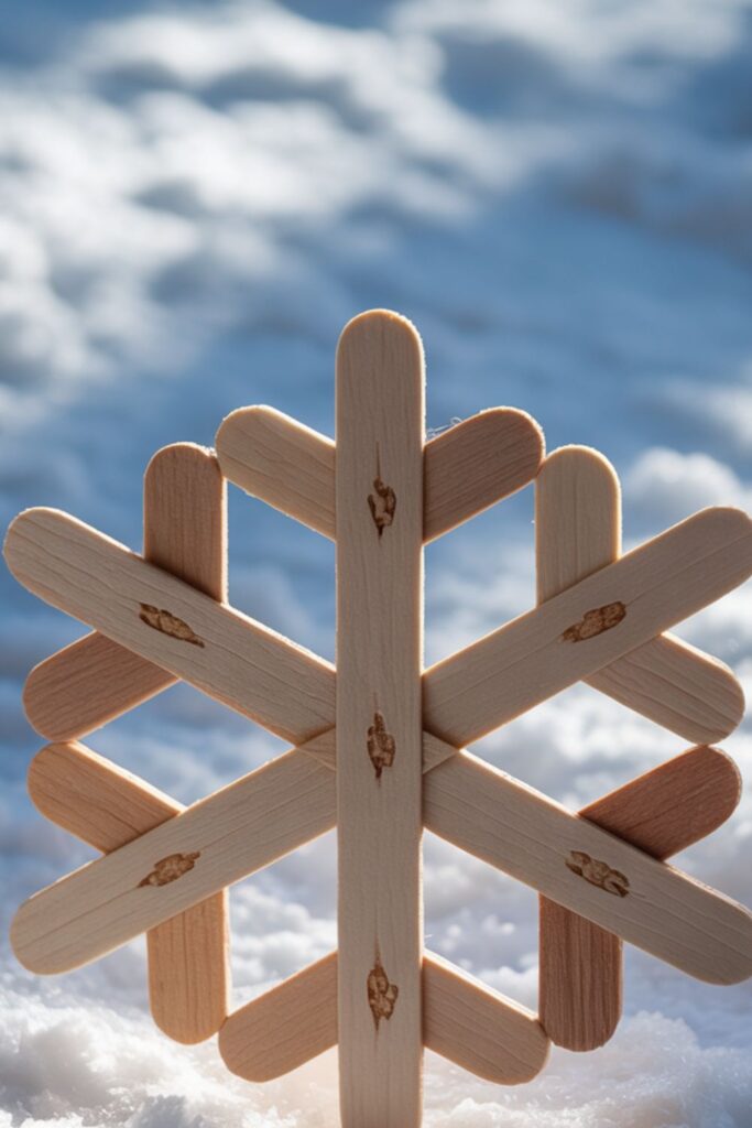 Popsicle Stick Snowflake