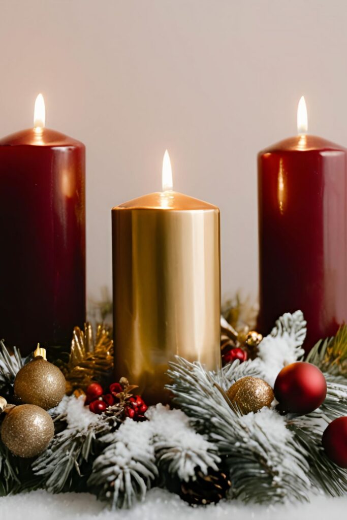 Red Candle Centerpieces