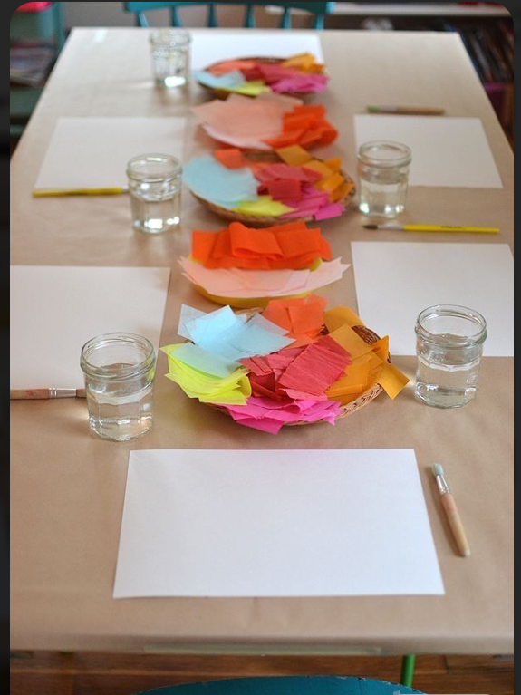 Tissue Paper Collage