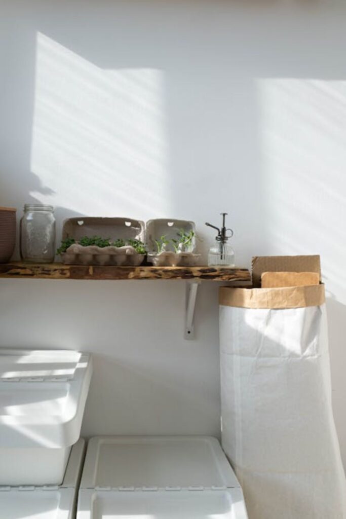 Upcycled Crate Shelves