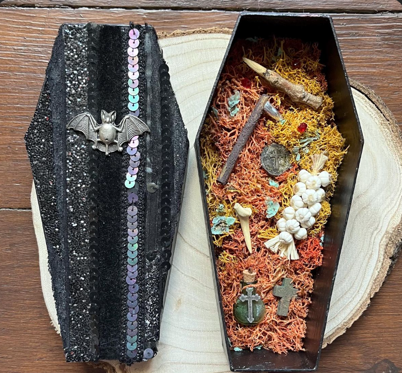 Vampire Coffin Centerpieces