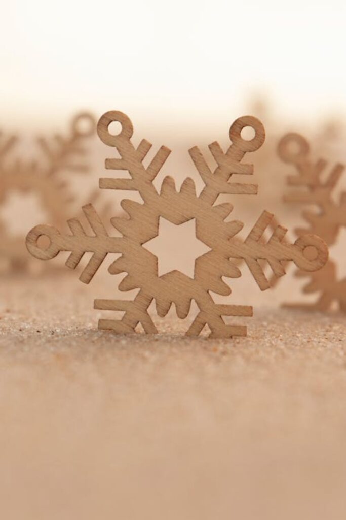 Wooden Snowflake Decorations