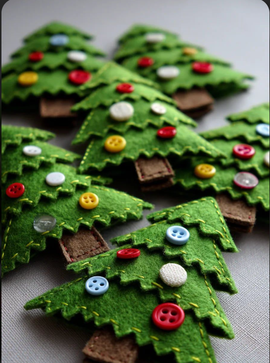 Felt Christmas Tree Ornaments