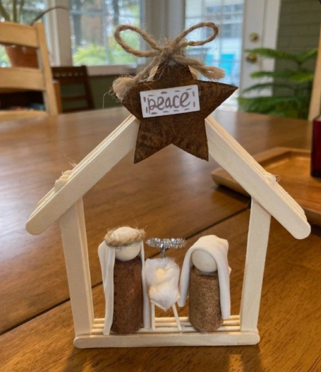 Popsicle Stick Nativity Scene