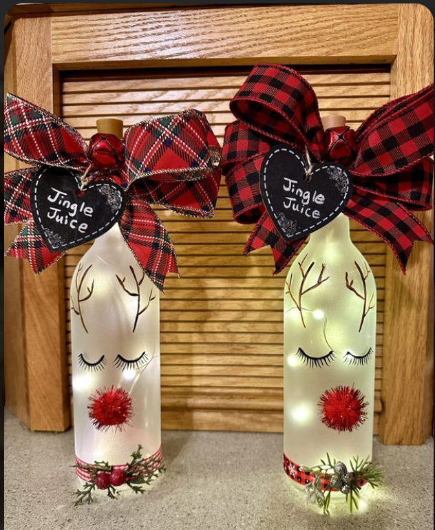 Reindeer Light Bottle