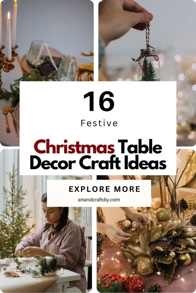 Christmas Table Decor Craft Ideas