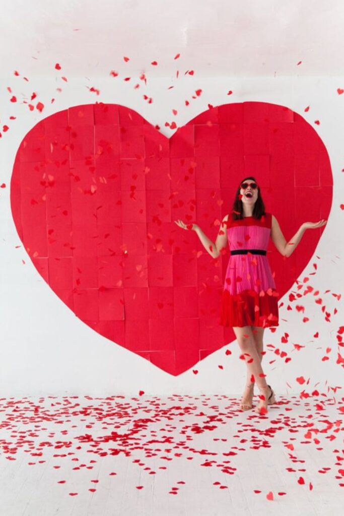 Heart-Shaped Paper Backdrop