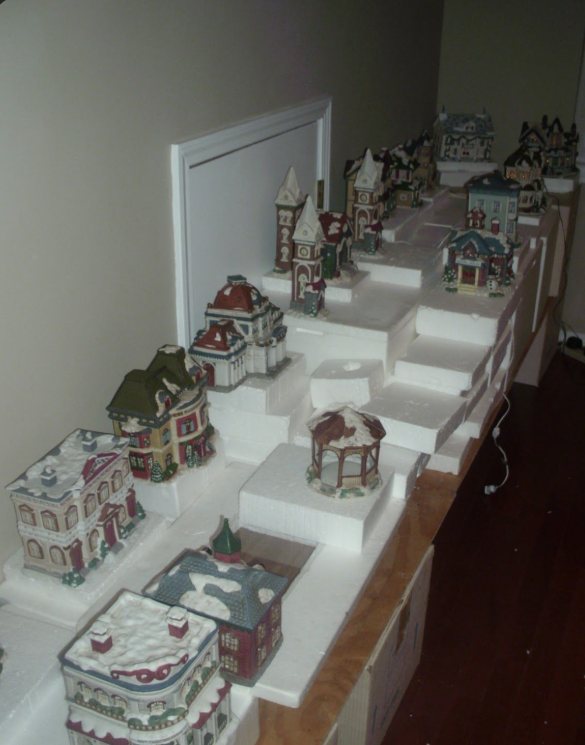 Mini Christmas Village Display