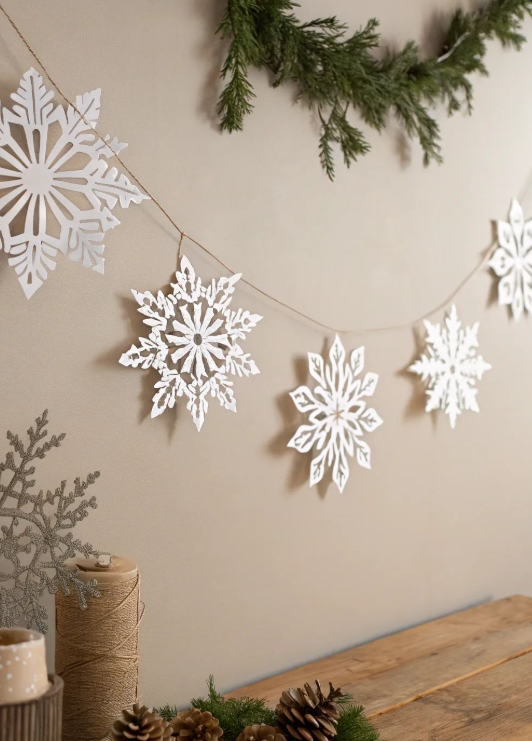 Paper Snowflake Banner