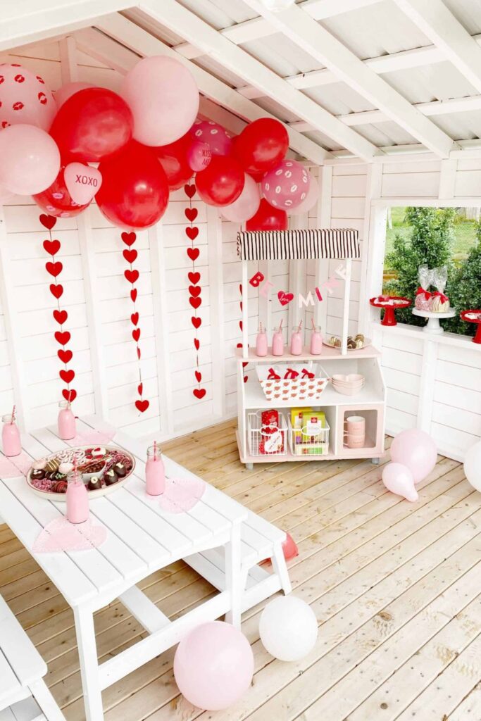 Pink and Red Balloon Party