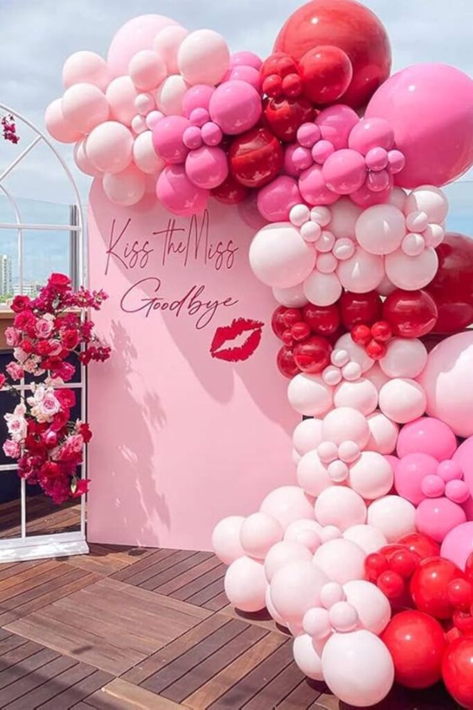 Romantic Balloon Arch Backdrop