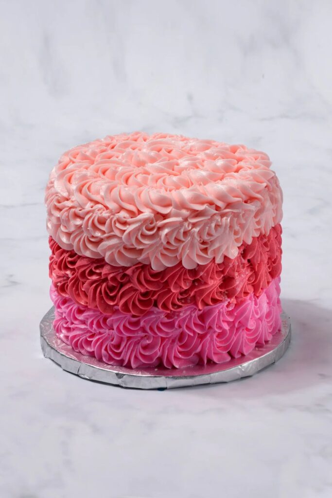 Rose Buttercream Floral Cake