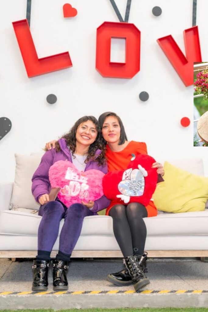 Valentine’s Photo Booth with Heart Backdrop