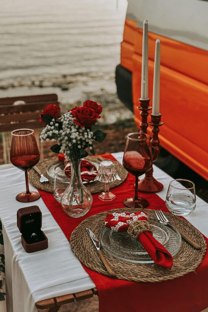 Candlelight Dinner at Home Proposal