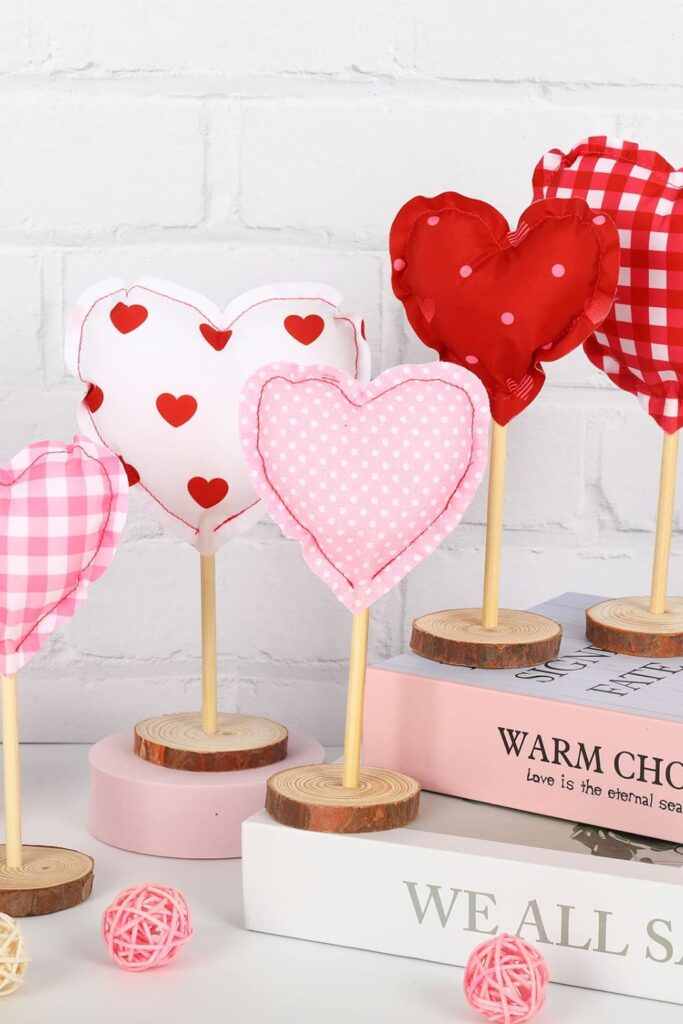 Heart-Themed Desk Decor