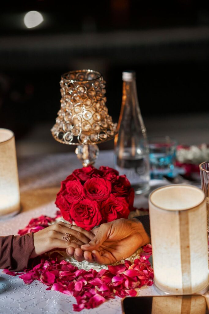 Romantic Candlelight Table Setup