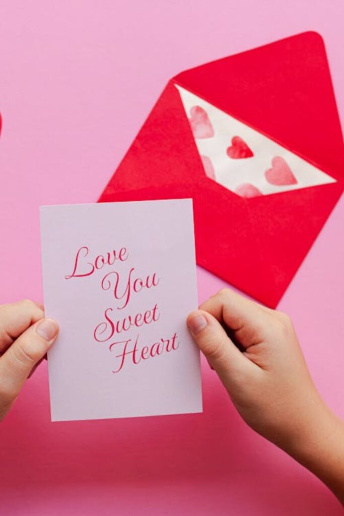 Romantic Love Letter Card