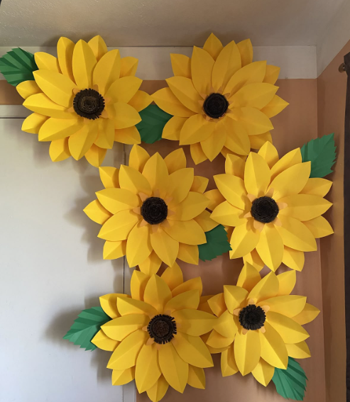 DIY Paper Flower Wall