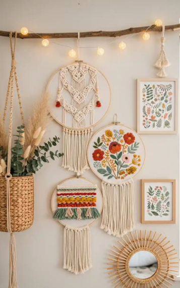 Hanging Macrame Wall Decor