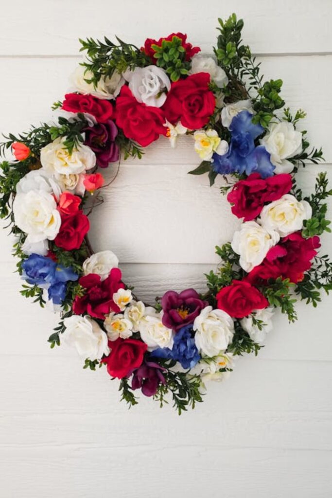Indoor Spring Wreath Display