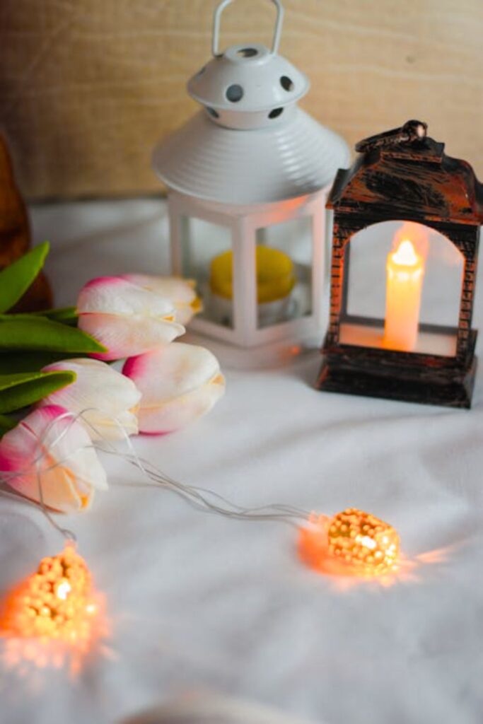 Lanterns with LED Candles