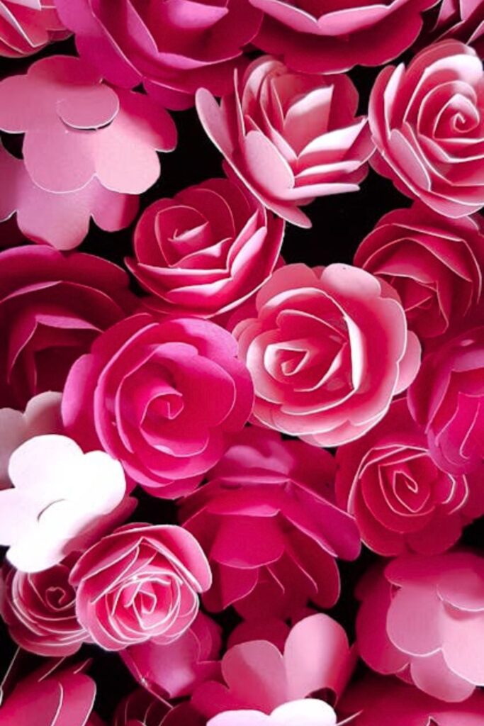 Paper Rose Flowers