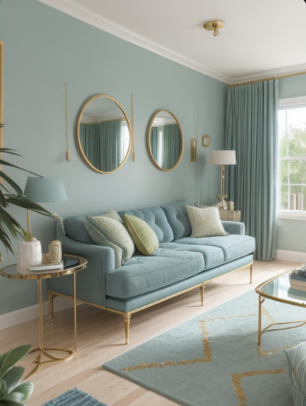Pastel Color Palette Living Room