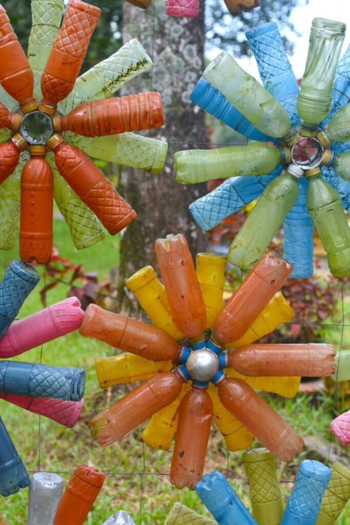 Recycled Bottle Flowers