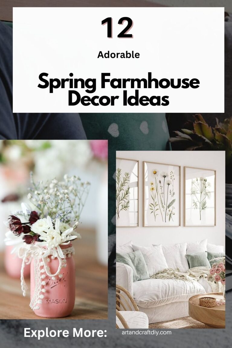 Adorable Spring Farmhouse Decor Ideas - DIY Art and Crafts Ideas