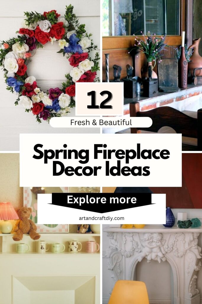 Spring Fireplace Decor Ideas