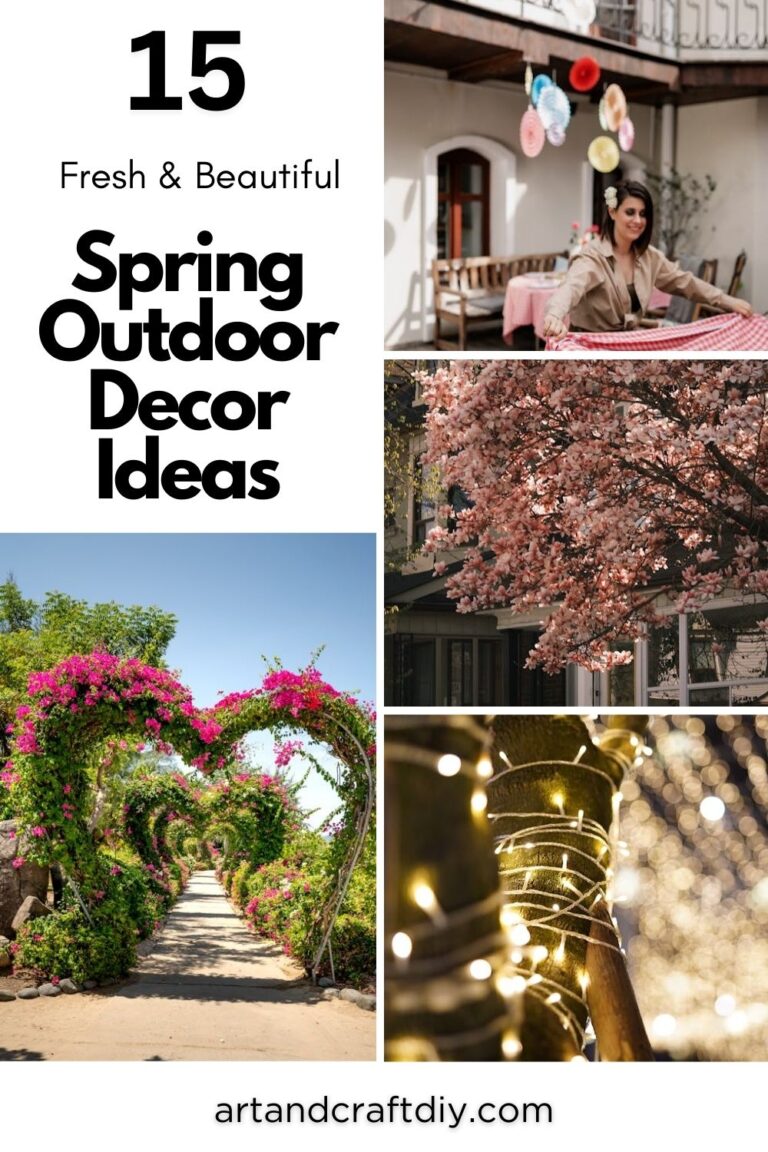 Fresh & Beautiful Spring Outdoor Decor Ideas - DIY Art and Crafts Ideas