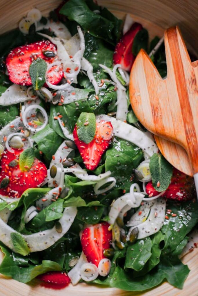 Strawberry Spinach Salad