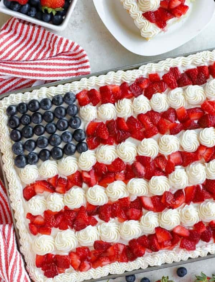 American Flag Cake