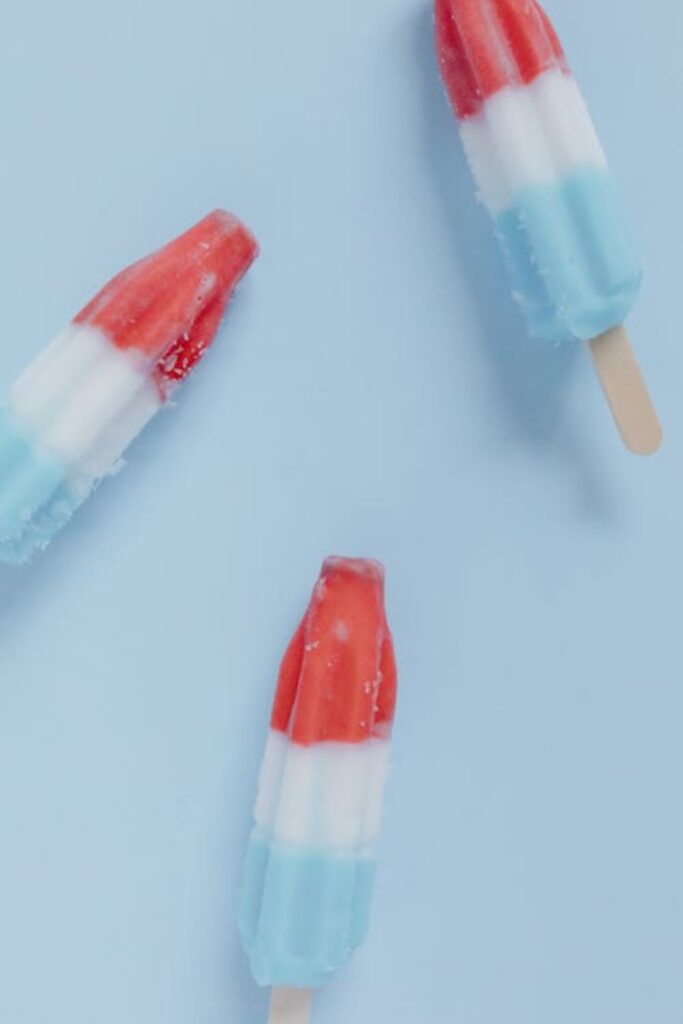 American Flag Popsicles