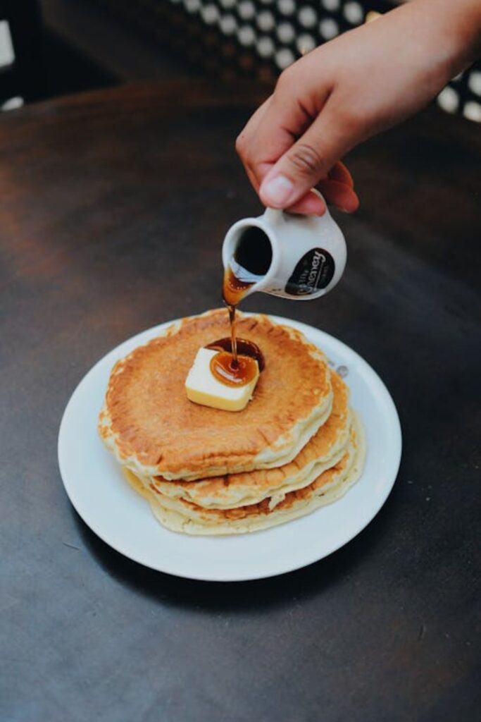 Classic Pancakes with Maple Syrup