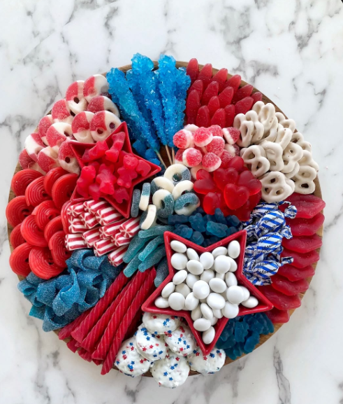 Classic Red, White & Blue Snack Board